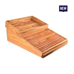 Bonzer Buffet Display Stand - Slatted - Oak 72.5 x 51 x H32cm - 13113-01 - 1