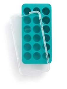 Rubber Ice Cube Tray For 18 Round Ice Cubes With Lid - 020240 - 1