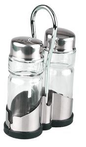 Luxus Two Piece Cruet Set Salt + Pepper - 061206 - 1
