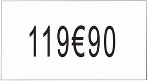 Box Of 8 Rolls Of 1,750 Labels For Number Labeller 1 Line - 468950 - 1