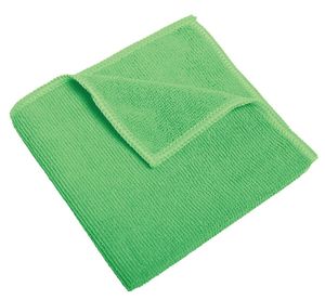 Pack Of 10 Recycled Microfibre Cloths 38x36cm Green - 710367 - 1