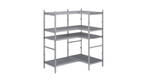 Polypropylene Shelving Unit - D 60cm - 3 Shelves - 364.5cm - 801336 - 1