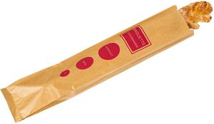 Box Of 1,000 Kraft Baguette Paper Bags 100x560 Mm With 40 Mm Gussets - 940202 - 1