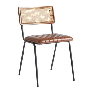 Savanna Leather Side Chair Pecan Brown - JM480 - 1
