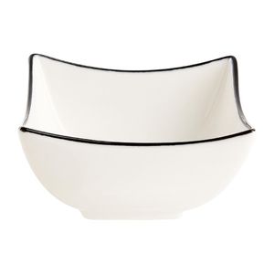 Arcoroc Appetizer Ludico Deep Square Bowls Black Line 90mm (24 Pack) - JK528 - 1