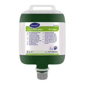 Diversey Suma Star-Plus D1 Divermite Dishwashing Liquid 2Ltr - JK362 - 1