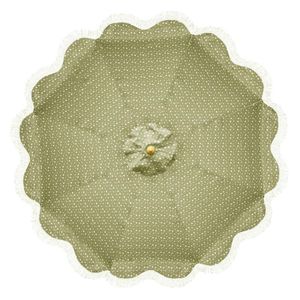 Bolero Sicily Round Parasol 2.5m Diameter Green Mix - JE965 - 3