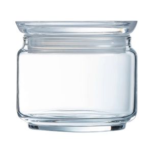 Luminarc Pure Jars with Glasses Lids 500ml (6 Pack) - JK605 - 1
