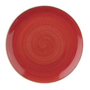 Churchill Stonecast Evolve Coupe Plates Berry Red 324mm (6 Pack) - FF659 - 1