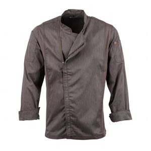 Unisex Chef Works Hartford Unisex Chef Jacket Graphite 4XL - BB263-4XL - 1