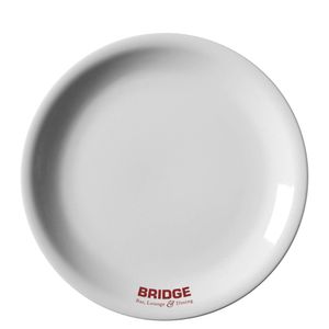 Custom Branded Ceramic Plate - Narrow Rim (26cm) - C2433 - 1
