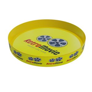 Custom Branded Round Tray Raised Edge (34.5cm) - C5040 - 1