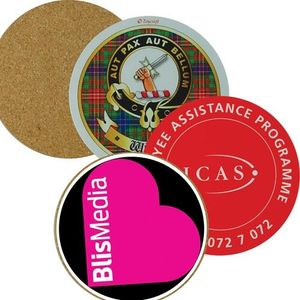 Custom Branded Cork Back Coaster - Round - C1032 - 1