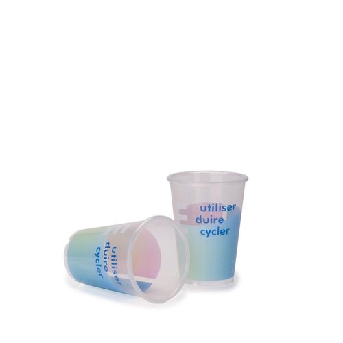 Custom Branded Reusable Plastic Coffee Cup (210ml) - C5859 - 1