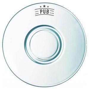 Custom Branded Voluto Round Glass Saucer (14.4cm) - C6433 - 1
