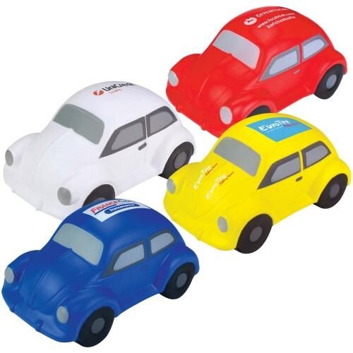 Custom Branded Stress Beetle Car - S0126 - 1