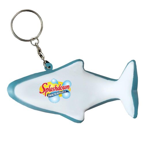 Custom Branded Stress Dolphin Keyring - S0187 - 2