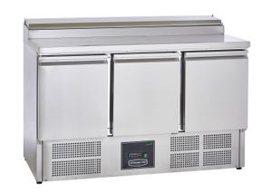Sterling Pro Cobus SPU300PZ 3 Door Preparation Counter 8 x GN1/6, 392 Litres - SPU300PZ - 3