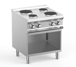 Hobart Ecomax HEPR77A 4 Plate Round Hob on Open Cupboard, 8.2kW - HEPR77A - 1