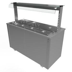Moffat VC4CS Versicarte Pro Carvery Station with Curved Glass Gantry - VC4CS - 1