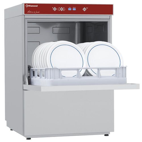 Diamond D86/6 500mm Basket Frontloading Dishwasher, 18 Plates - D86-6 - 2