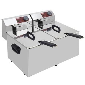 Diamond EF72-N Double Basket Countertop Electric Fryer, 6.4kW - EF72-N - 1