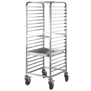 Diamond CG220/B Stainless Steel Plate Trolley, 20 x 2/1 GN - CG220-B - 1