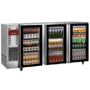 Diamond TAVX/3G-R2 Hinged Glass Triple Door Stainless Steel Bottle Cooler, 579 Litres - TAVX-3G-R2 - 1