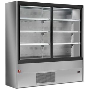 Diamond PD20/A7-R2 Grey Refrigerated Multideck with Glass Sliding Doors, 2000mm - PD20-A7-R2 - 1