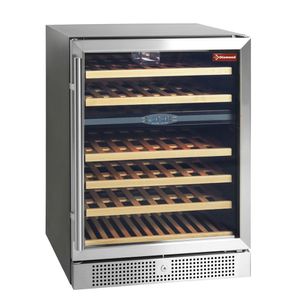 Diamond WCB/16-X2S Stainless Steel Ventilated Glazed Countertop Wine Cabinet, 160 Litres - WCB-16-X2S - 1