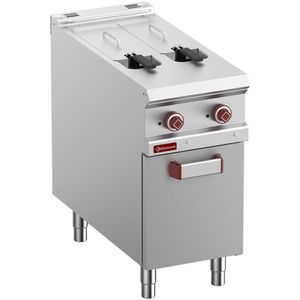 Diamond E9/F2V8A4-N Double Basket Freestanding Electric Fryer on Neutral Closed Cupboard, 10.5kW - E9-F2V8A4-N - 1