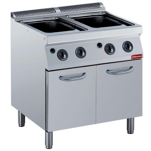 Diamond G17/CPA8-N Freestanding Gas Pasta Cooker on 2 Neutral Closed Cupboards without Baskets - G17-CPA8-N - 2