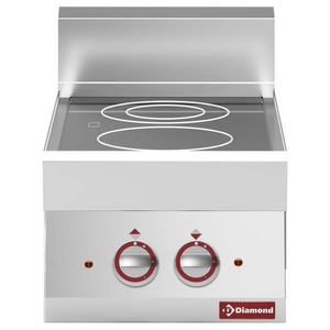 Diamond E65/2VC4T-N Vitroceramic Electric 2 Induction Hob Cooker, 4.6kW - E65-2VC4T-N - 1