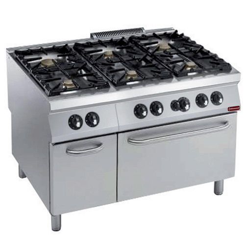 Diamond G22/6BFA12-N 6 Stove Freestanding Gas Range Cooker on Gas Oven & Neutral Cupboard - G22-6BFA12-N - 1