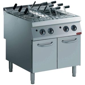 Diamond G22/CPA8-N 12 Basket Freestanding Gas Pasta Cooker on Neutral Closed Cupboard without baskets - G22-CPA8-N - 1