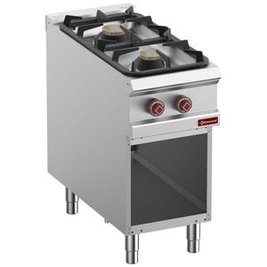 Diamond G9/2BA4-N 2 Stove Freestanding Gas Range Cooker on Neutral Open Cupboard - G9-2BA4-N - 1