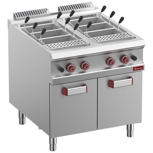 Diamond G9/CPA8-N 12 Basket Freestanding Gas Pasta Cooker on Neutral Closed Cupboard without baskets - G9-CPA8-N - 1