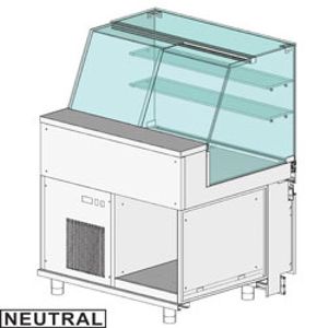 Diamond PA10X Display Counter Neutral X Bakery En & Gn, High Glass - PA10X - 1
