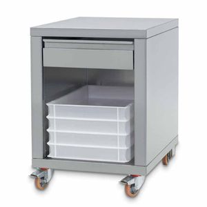 Diamond SDP/PF Stainless Steel Support + Drawer, On Wheels, For Forming Machines - SDP-PF - 1