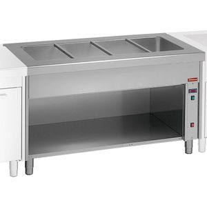Diamond S80/BT08 Electric Bain Marie on Open Cupboard, 2 x 1/1 GN - S80-BT08 - 1