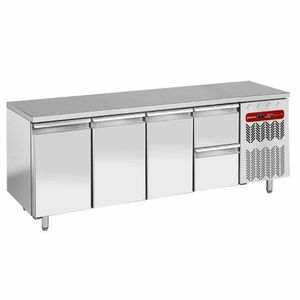 Diamond TG4N/H-R2_1XK1/2-H 3 Door & 2 Drawer Stainless Steel Refrigerated Counter - TG4N-H-R2_1XK1-2-H - 1