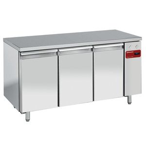 Diamond TPS3N/H 3 Door Stainless Steel Refrigerated Counter, 550 Litres - TPS3N-H - 1