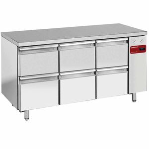 Diamond TS3N/H_3XK1/2-H 6 Drawer Stainless Steel Refrigerated Counter - TS3N-H_3XK1-2-H - 1