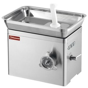 Diamond TSU22/AT-N Stainless Steel Table Top Meat Mincer - TSU22-AT-N - 1