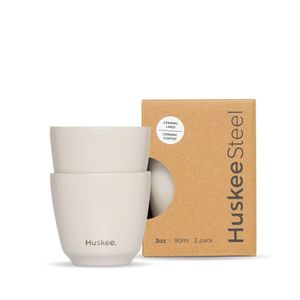 3oz HuskeeSteel Cup Ceramic - Set Of 2 (X12) - 1