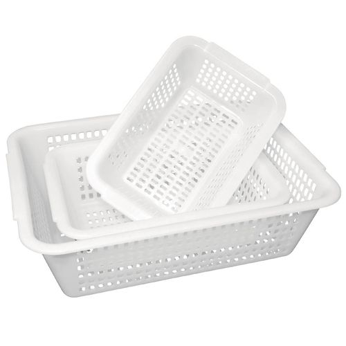 Vogue Square Colander White 272mm - CW356 - 4