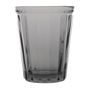 Olympia Cabot Panelled Glass Tumbler Smoke 260ml (Pack of 6) - CR826 - 1