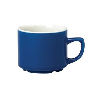 Churchill New Horizons Colour Glaze Maple Tea Cups Blue 199ml (Pack of 24) - M819 - 1