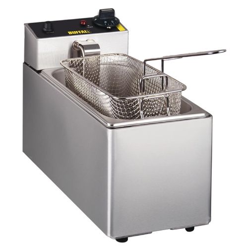 Buffalo Single Tank Single Basket Countertop Fryer 2kW - L370 - 1