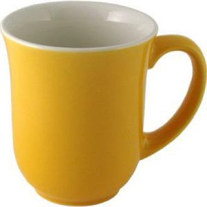 Churchill New Horizons Colour Glaze Elegant Mugs Yellow 284ml (Pack of 24) - M826 - 1